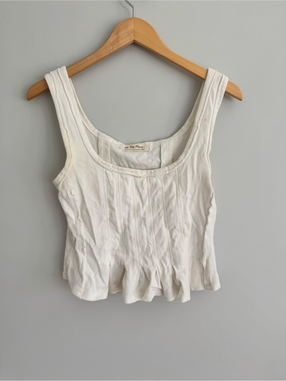 Free People x We The Free Roller Tank in Ivory - Picture 4 of 4